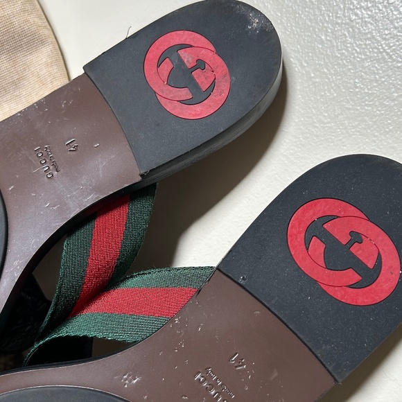 GUCCI KIKA THONG SANDALS - Picture 9 of 10